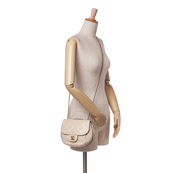 Small Aged Calfskin Bubble CC Flap