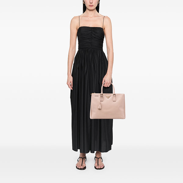 Large Saffiano Lux Galleria Double Zip Tote