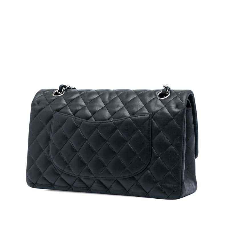 Medium Classic Lambskin Double Flap