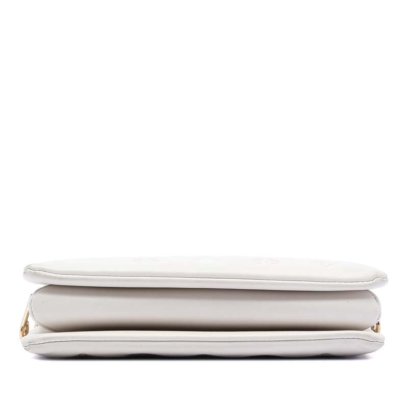 Tricolor Monogram Embossed Lambskin Coussin PM