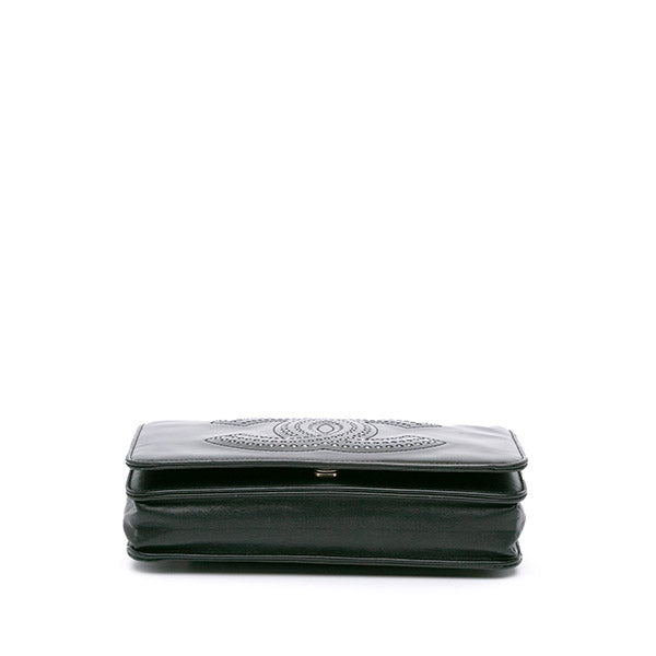 CC Patent Strass Embellished Wallet On Chain