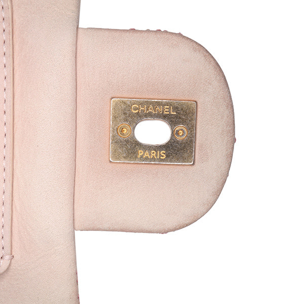 Jumbo Quilted Calfskin Triple Stitched Flap