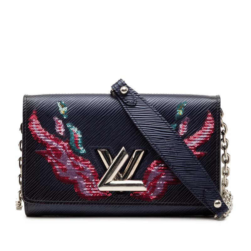Epi Sequin Flames Twist Chain Wallet