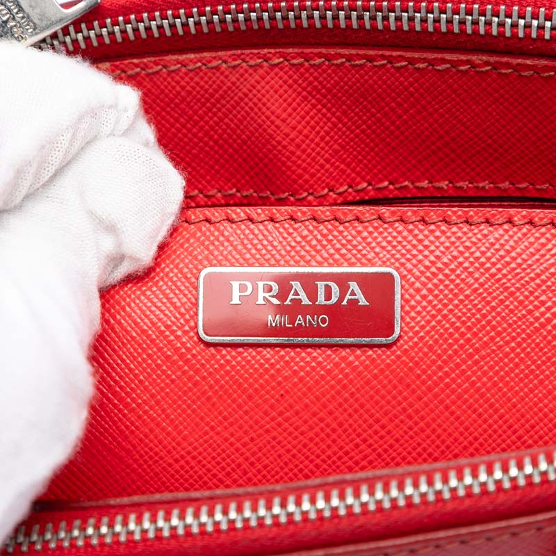 Mini Saffiano Galleria Double Zip