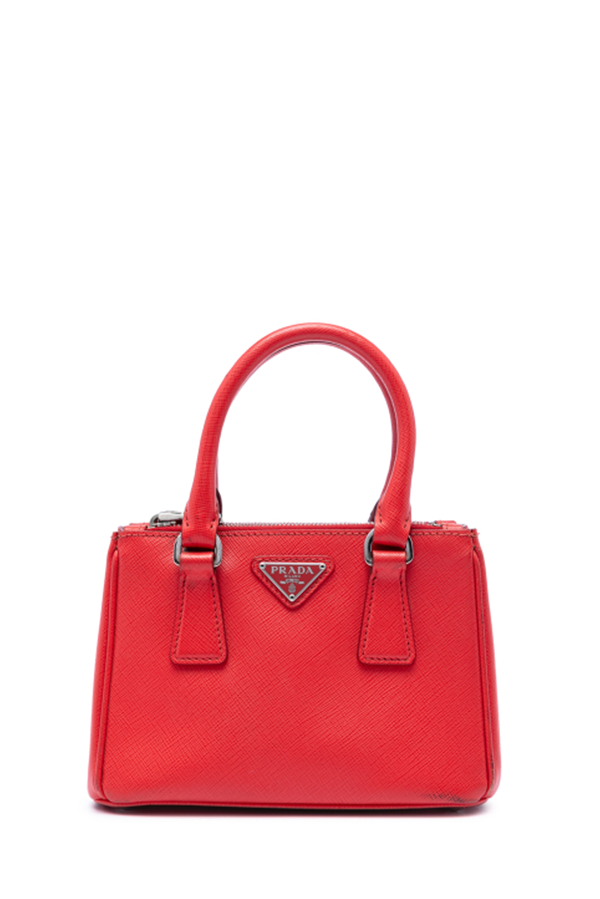 Mini Saffiano Galleria Double Zip