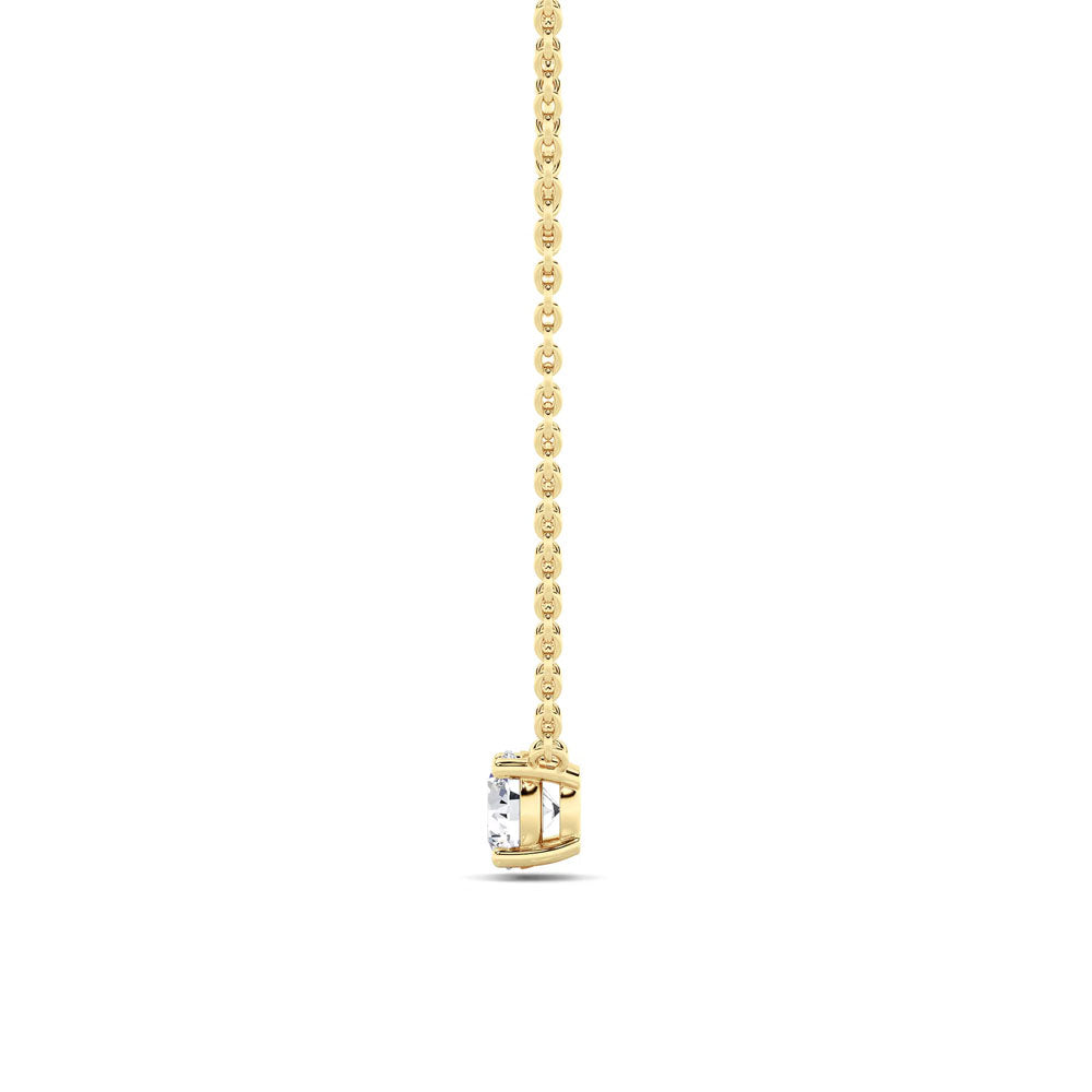 Round Diamond Solitaire Pendant Necklace (3 CTW)