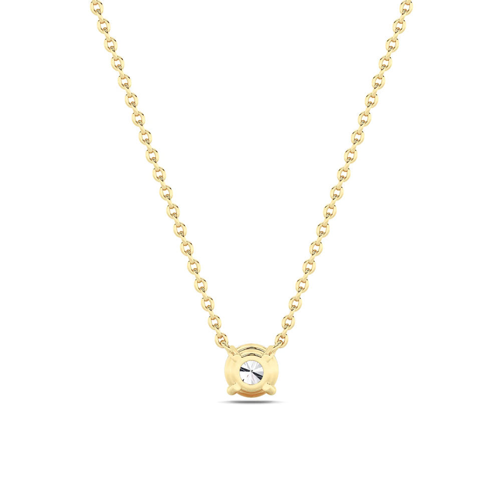 Round Diamond Solitaire Pendant Necklace (3 CTW)