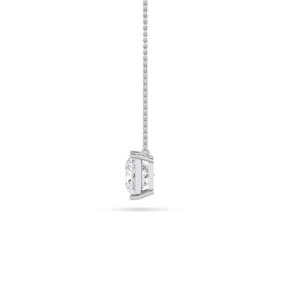 Princess Diamond Solitaire Pendant Necklace (1 CTW)