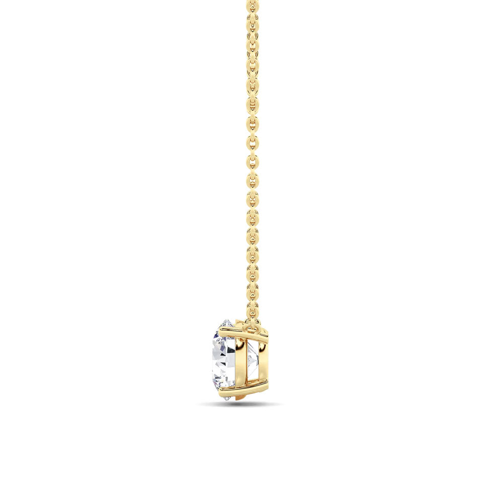 Round Diamond Solitaire Pendant Necklace (1 CTW)