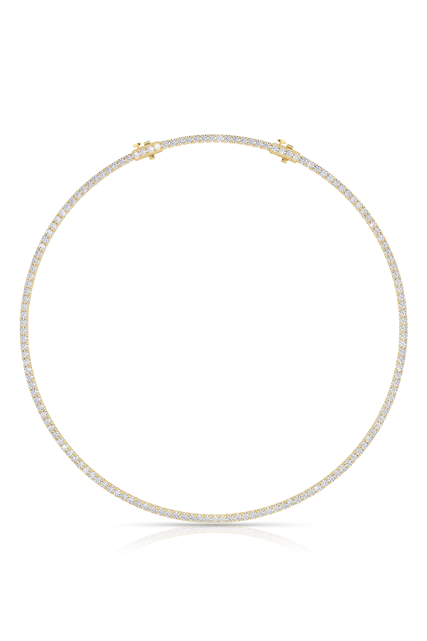 Round Diamond Tennis Necklace (10 CTW)
