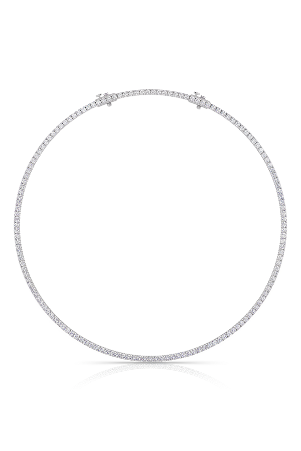 Round Diamond Round Tennis Necklace (15 CTW)