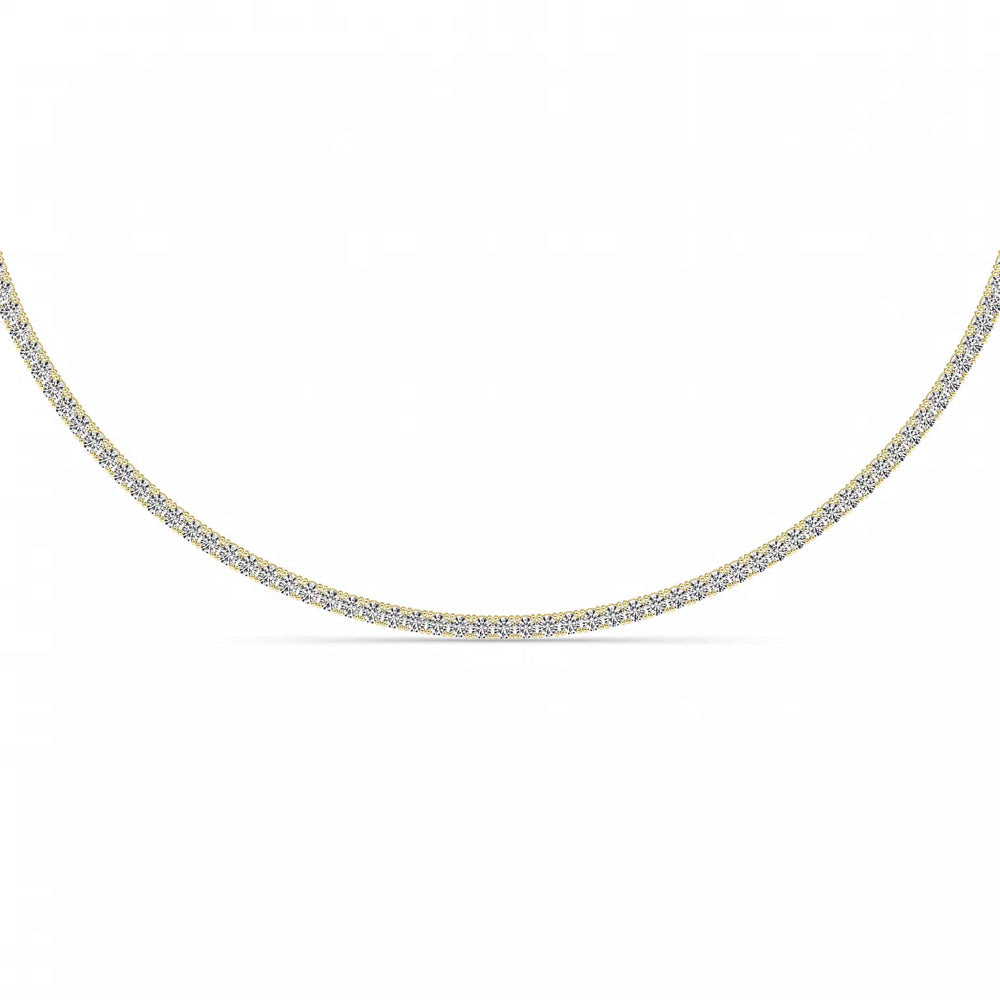 Round Diamond Tennis Necklace (15 CTW)