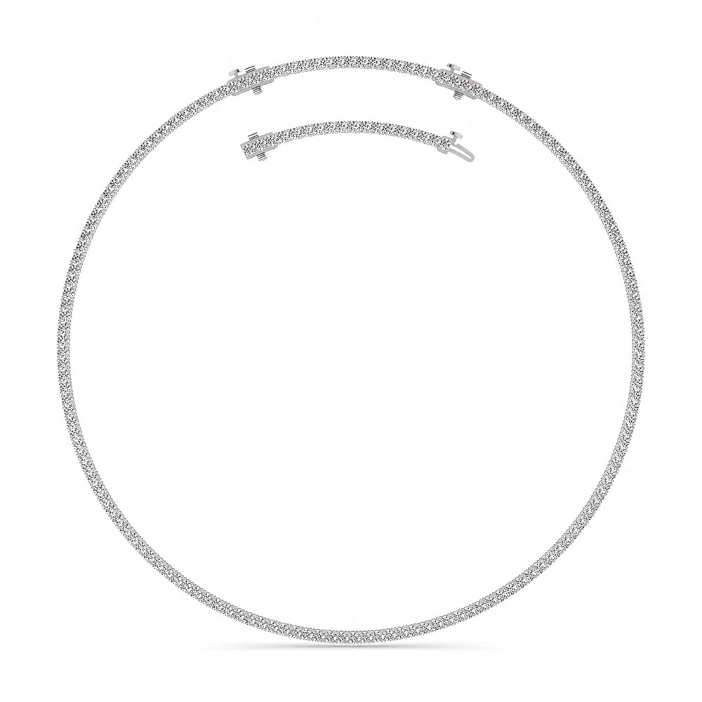 Round Diamond Round Tennis Necklace (15 CTW)