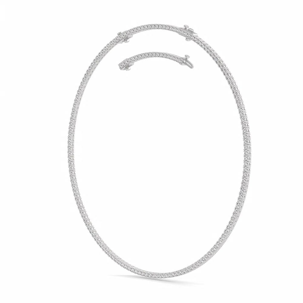 Round Diamond Round Tennis Necklace (15 CTW)