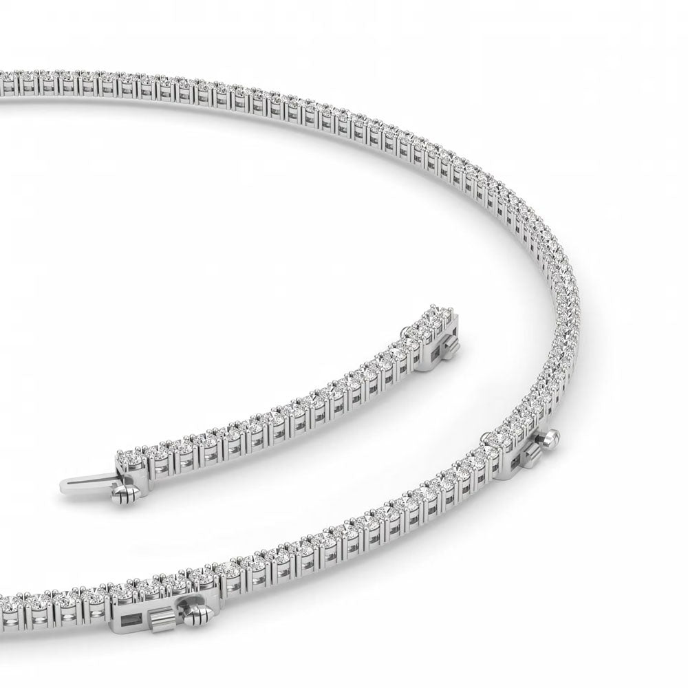 Round Diamond Round Tennis Necklace (15 CTW)