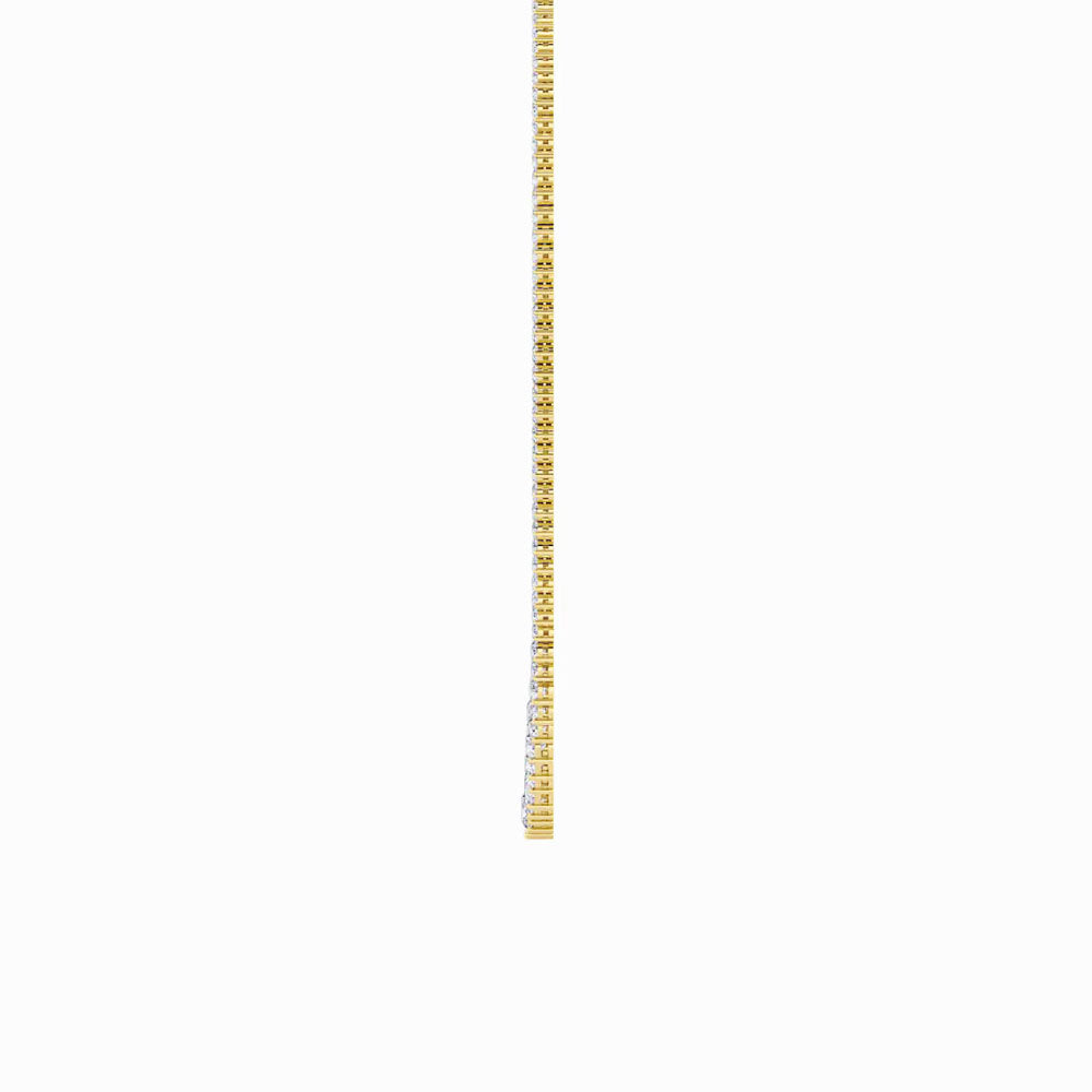 Graduated Round Diamond Tennis Necklace (15 CTW)