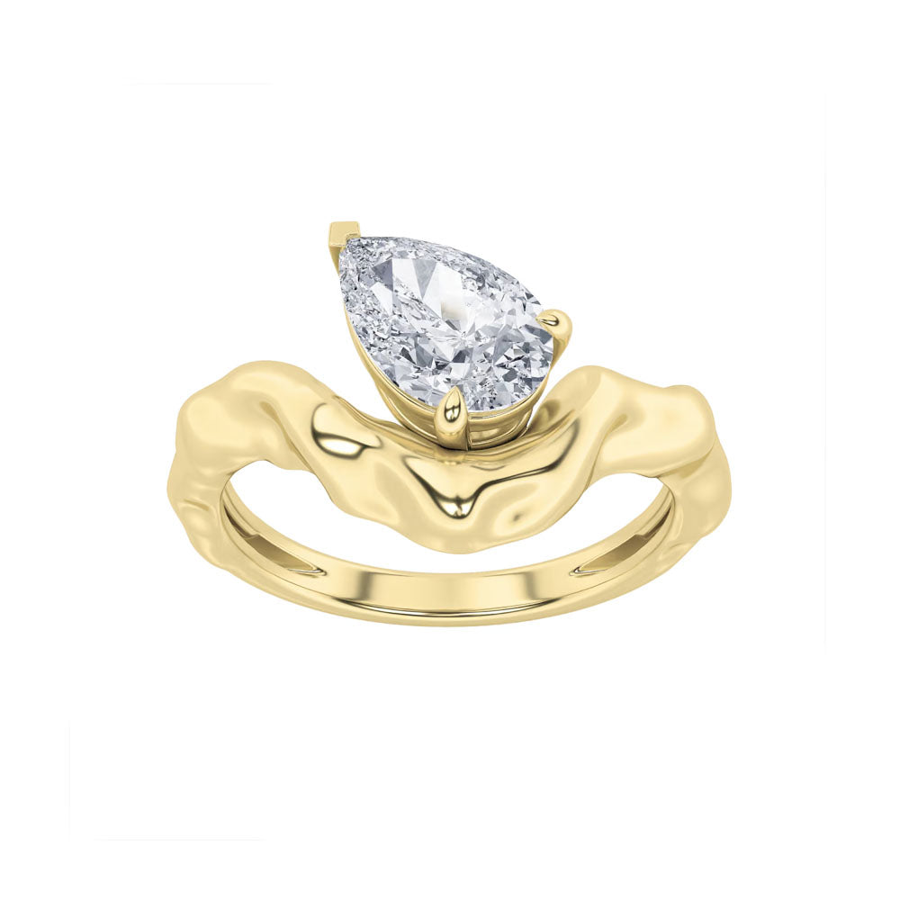 Abstract Pear Diamond Ring (1 CTW)