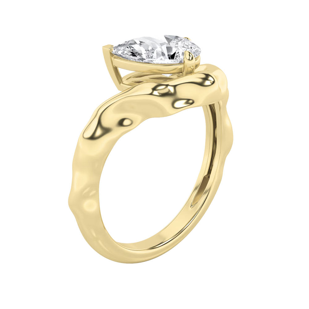 Abstract Pear Diamond Ring (1 CTW)