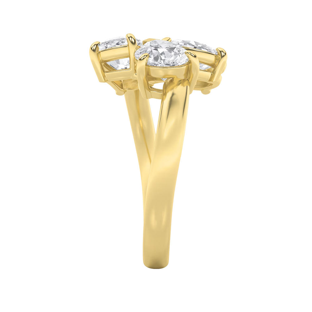 Mixed Shape Three-Stone Diamond Ring (3 CTW)
