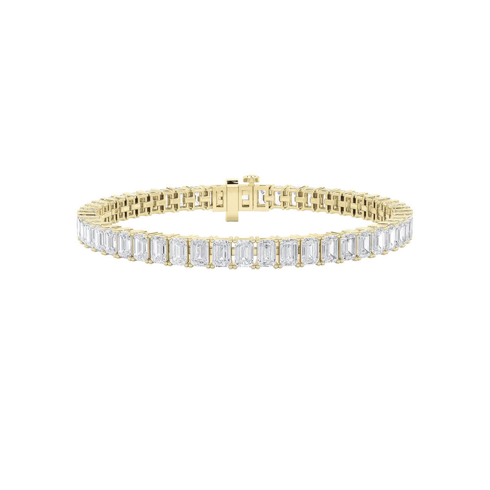 Emerald Diamond Tennis Bracelet (10 CTW)