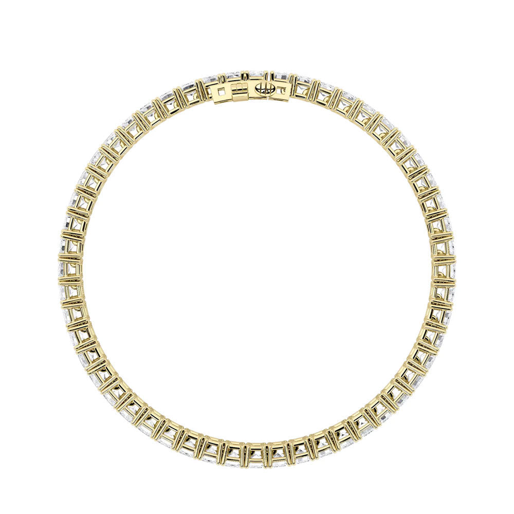 Emerald Diamond Tennis Bracelet (10 CTW)