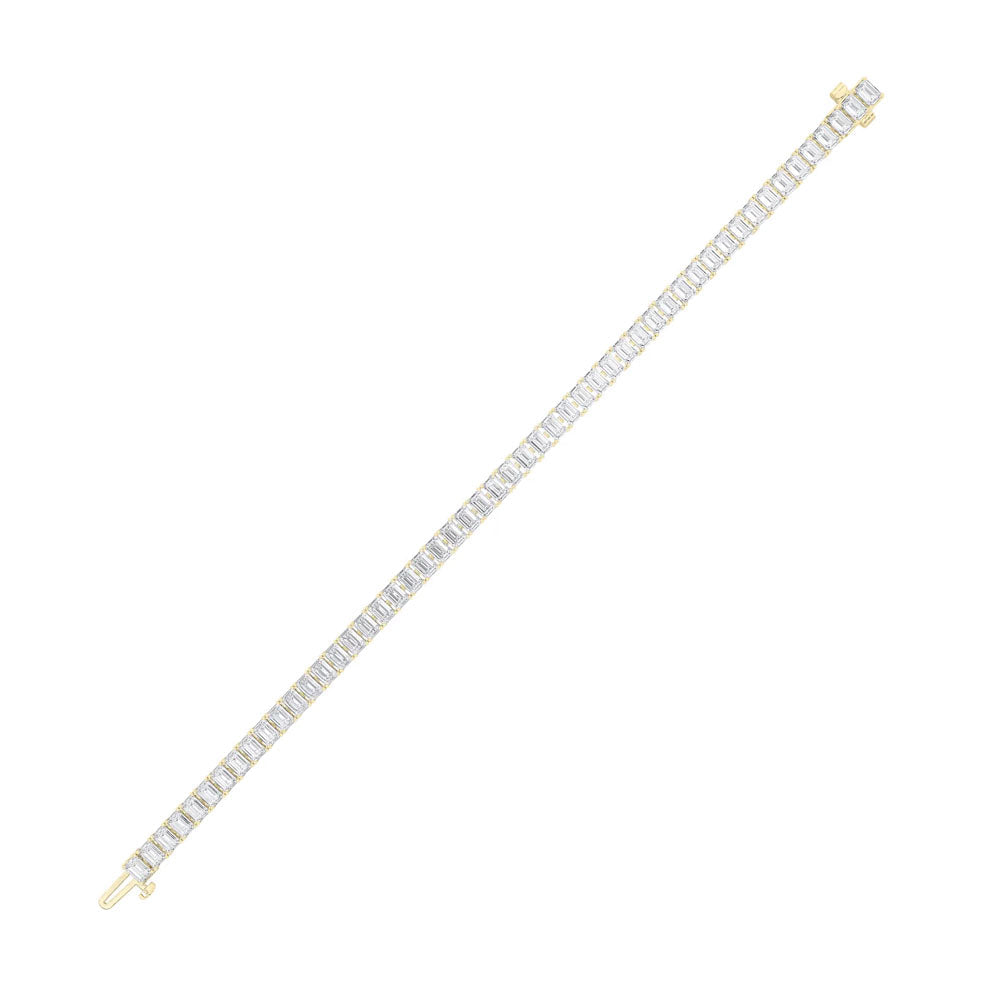 Emerald Diamond Tennis Bracelet (10 CTW)