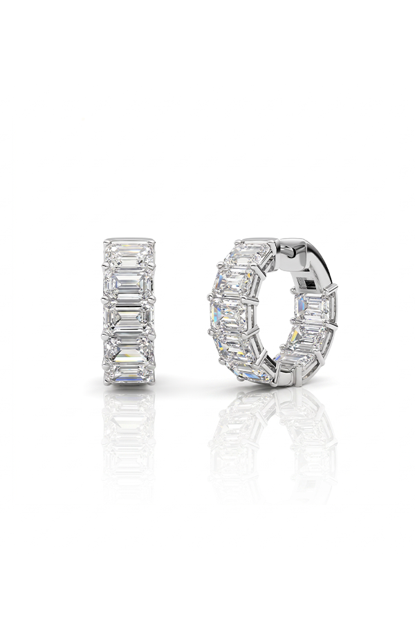 Emerald Huggie Earrings (10 CTW)
