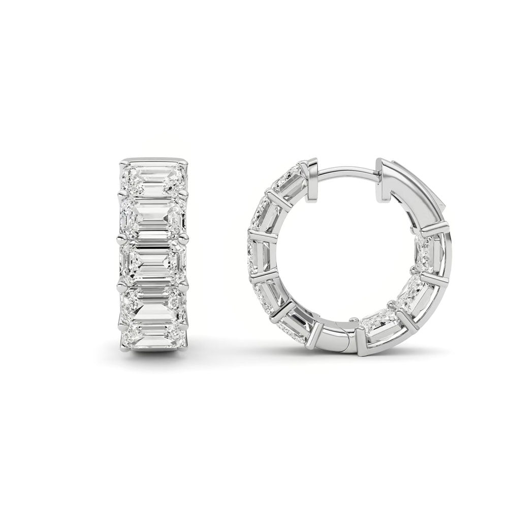 Emerald Huggie Earrings (10 CTW)