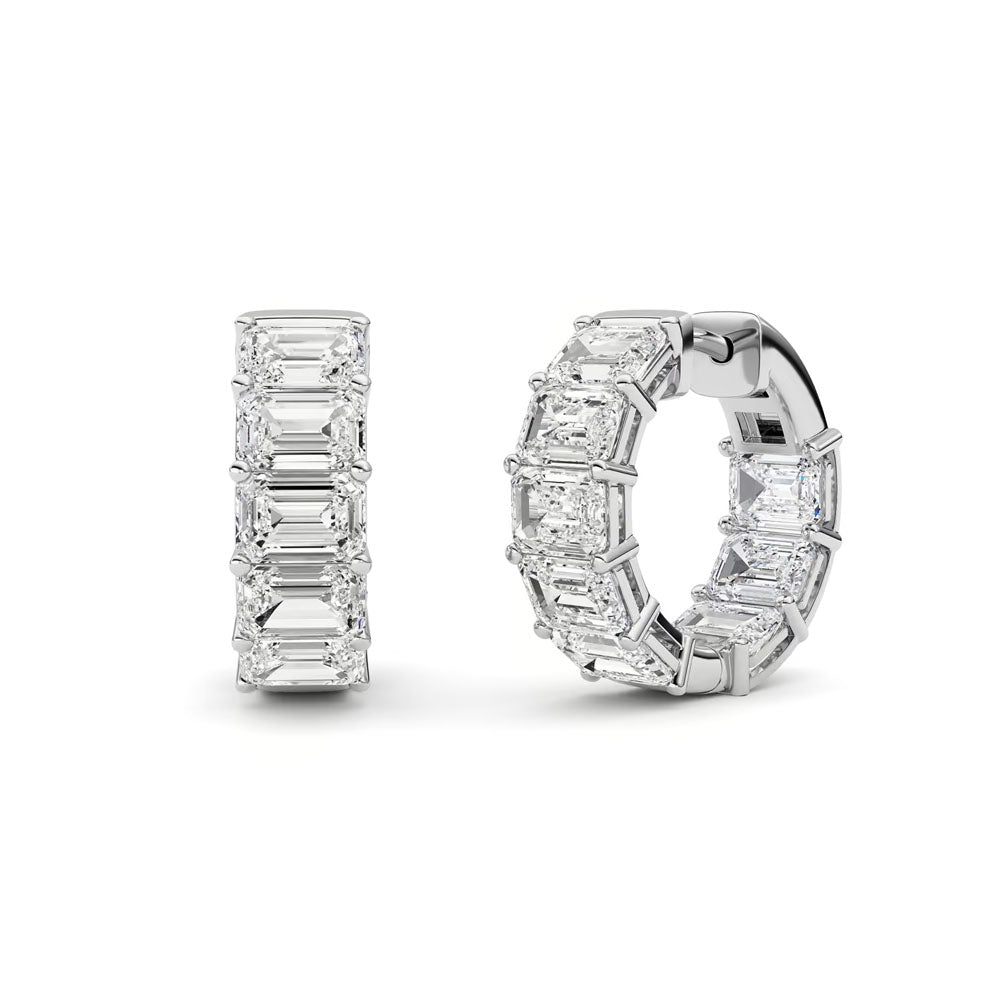 Emerald Huggie Earrings (10 CTW)