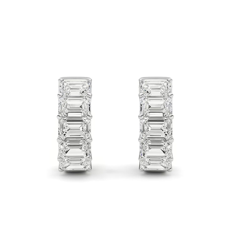 Emerald Huggie Earrings (10 CTW)
