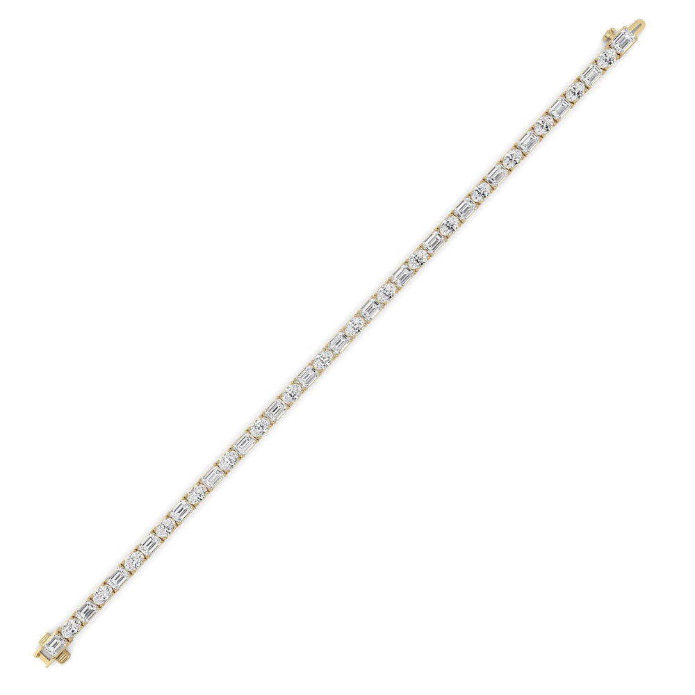 East West Emerald Tennis Bracelet (10 CTW)
