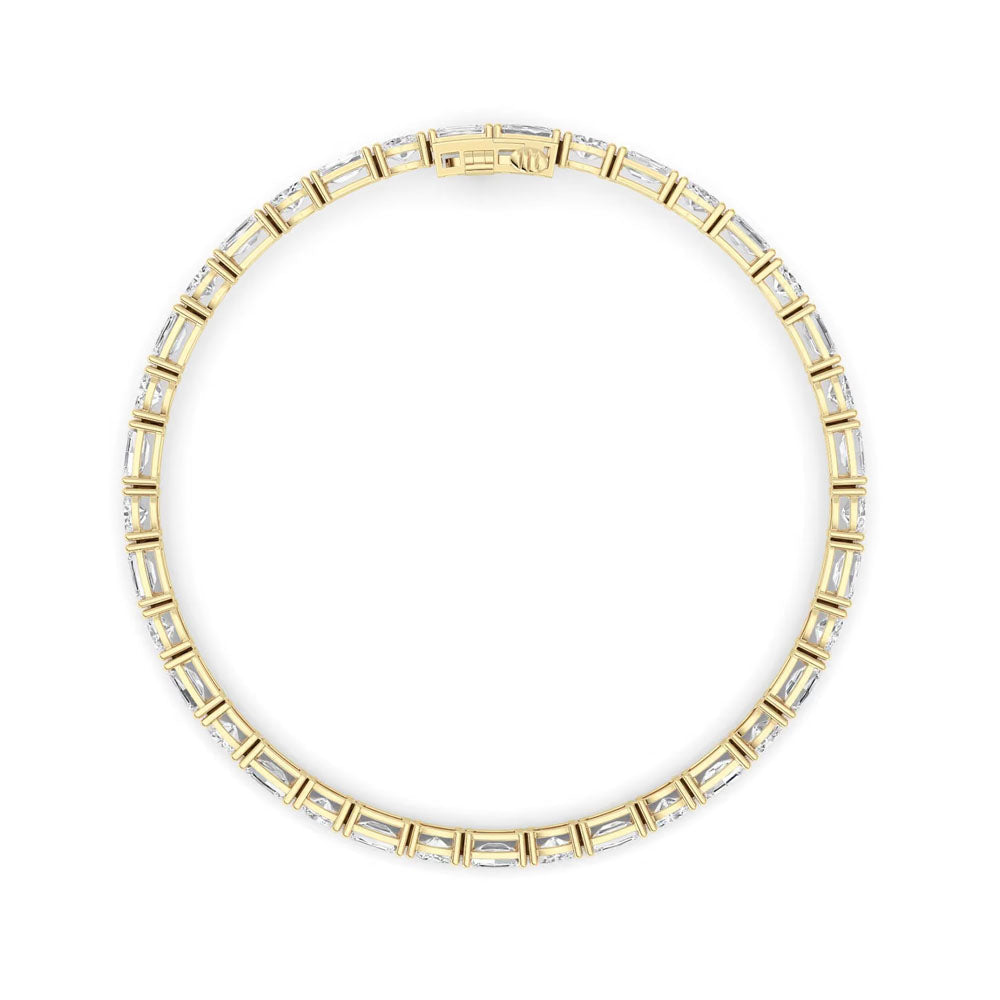 East West Emerald Tennis Bracelet (10 CTW)