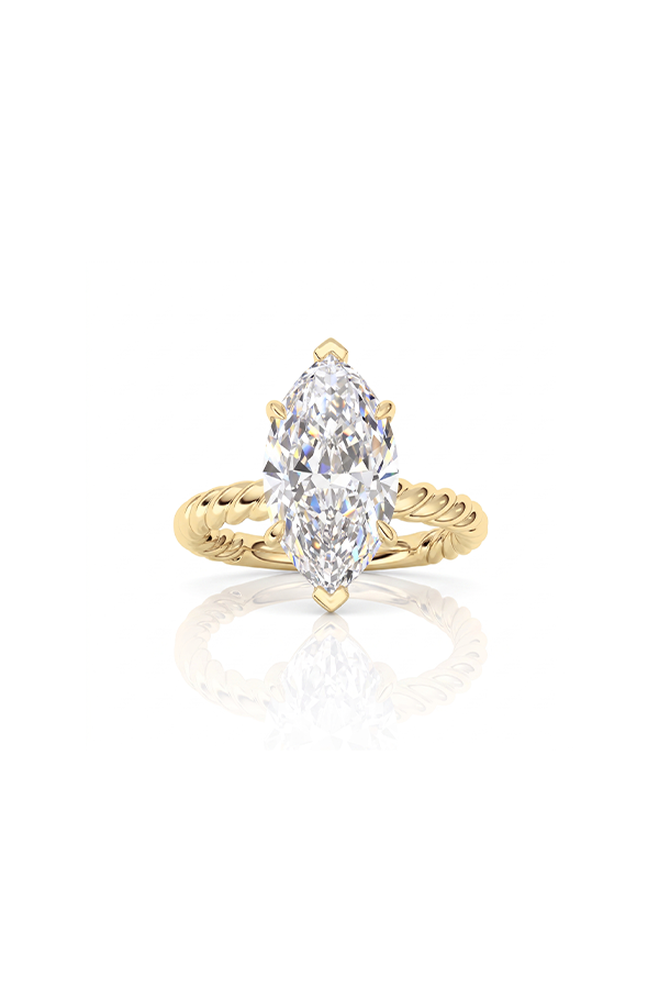 Marquise Diamond Rope Ring (3 CTW)