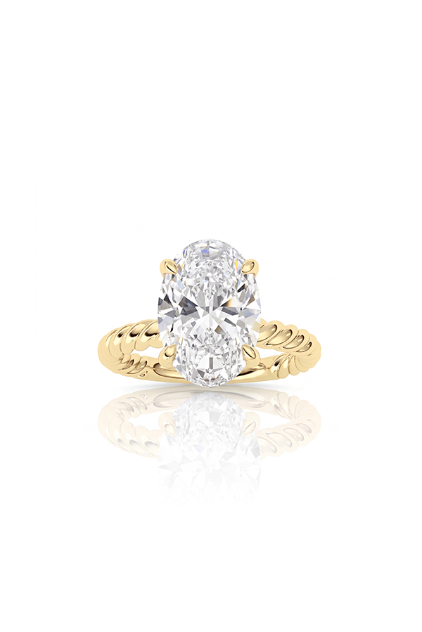 Oval Diamond Rope Ring (3 CTW)