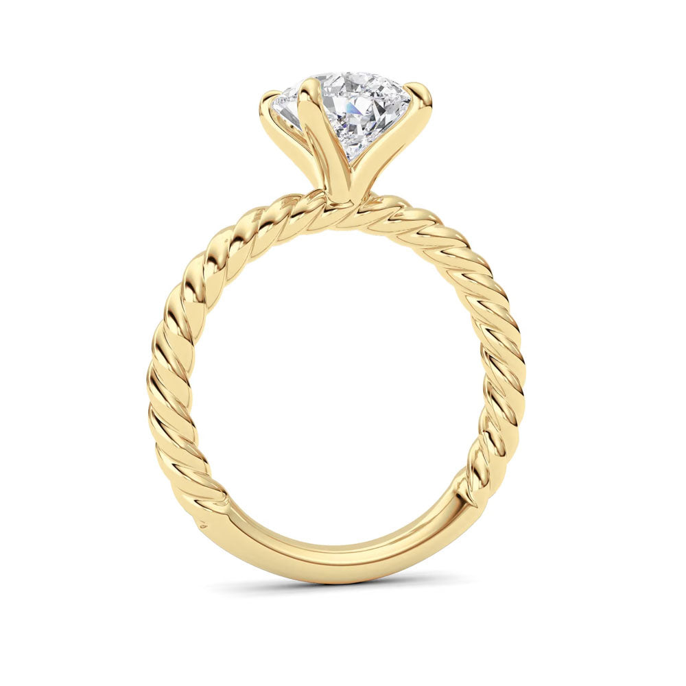 Pear Diamond Rope Ring (3 CTW)