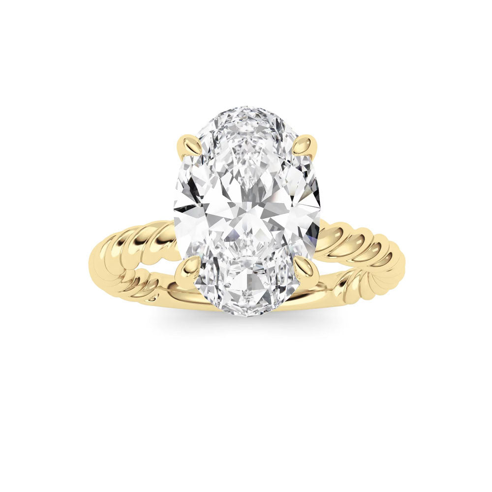 Oval Diamond Rope Ring (3 CTW)