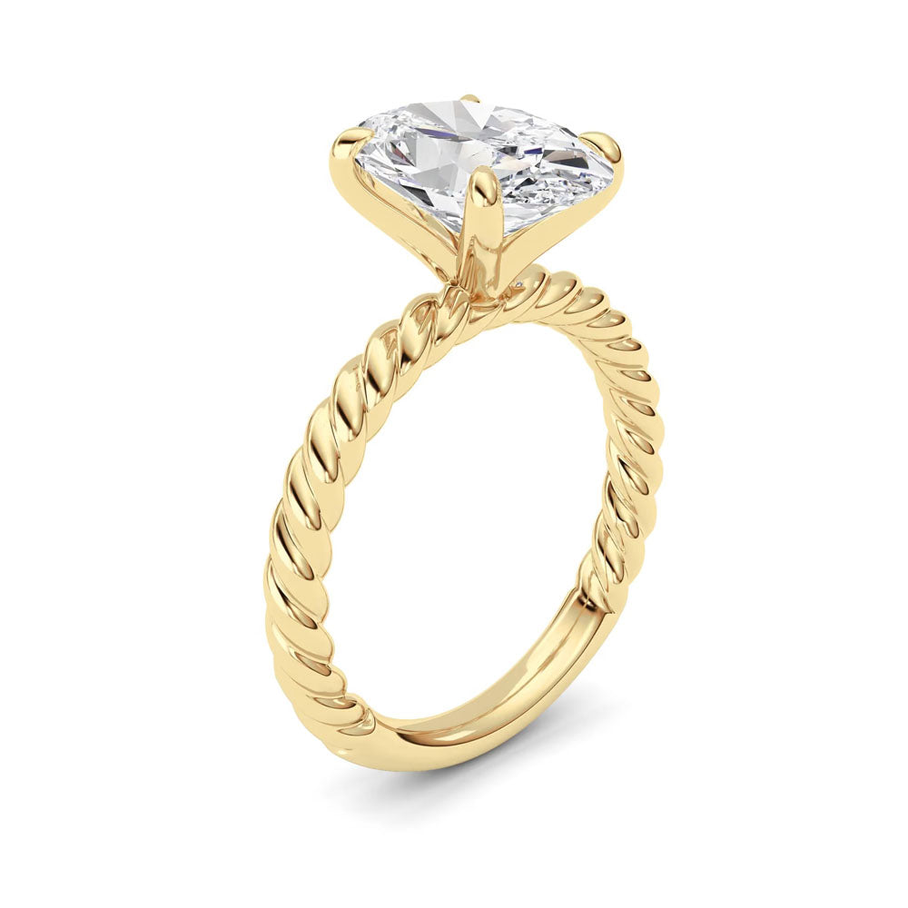 Oval Diamond Rope Ring (3 CTW)