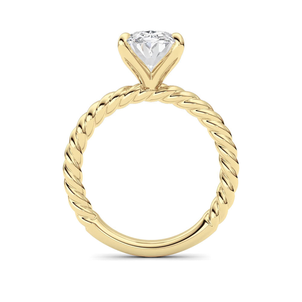 Oval Diamond Rope Ring (3 CTW)