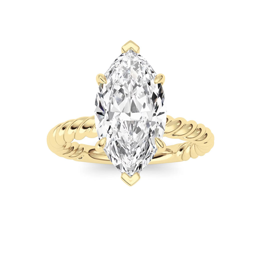Marquise Diamond Rope Ring (3 CTW)