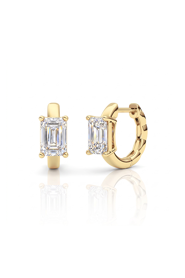 Emerald Huggie Earrings (2 CTW)