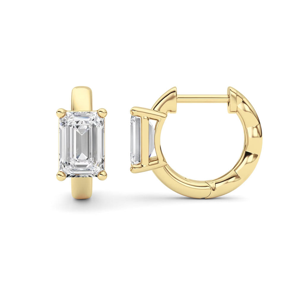 Emerald Huggie Earrings (2 CTW)