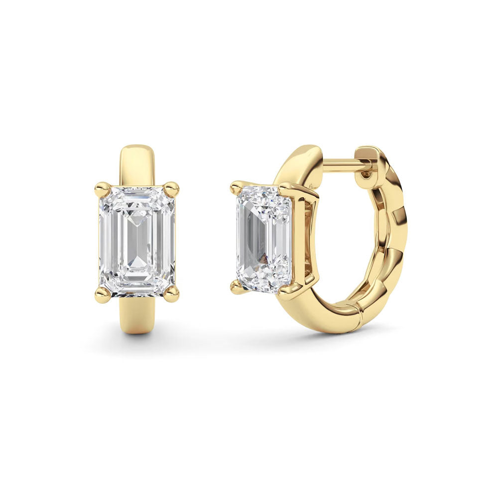 Emerald Huggie Earrings (2 CTW)