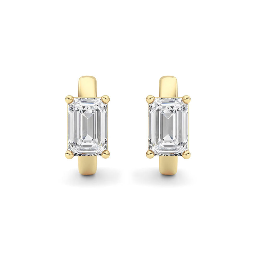 Emerald Huggie Earrings (2 CTW)