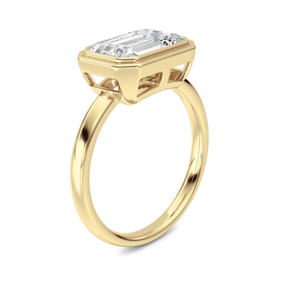 Bezel Set Emerald Ring (3 CTW)