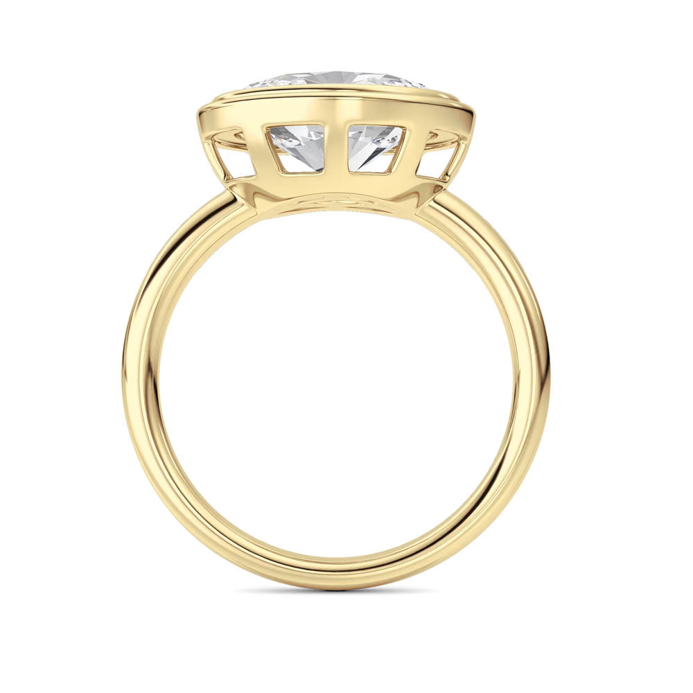 Bezel Set East West Oval Ring (3 CTW)
