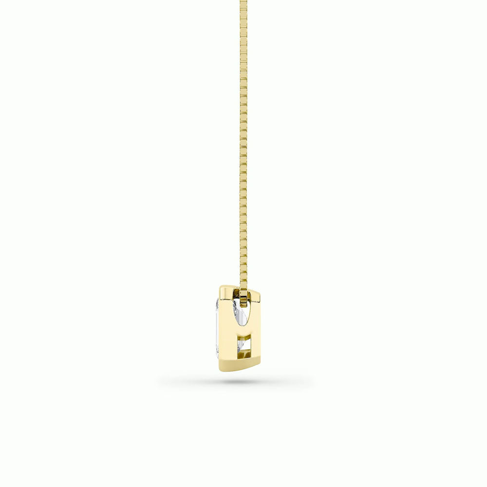 Bezel Set Radiant Diamond Necklace (1 CTW)