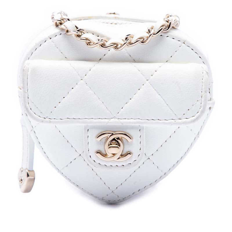Mini CC In Love Heart Bag Charm
