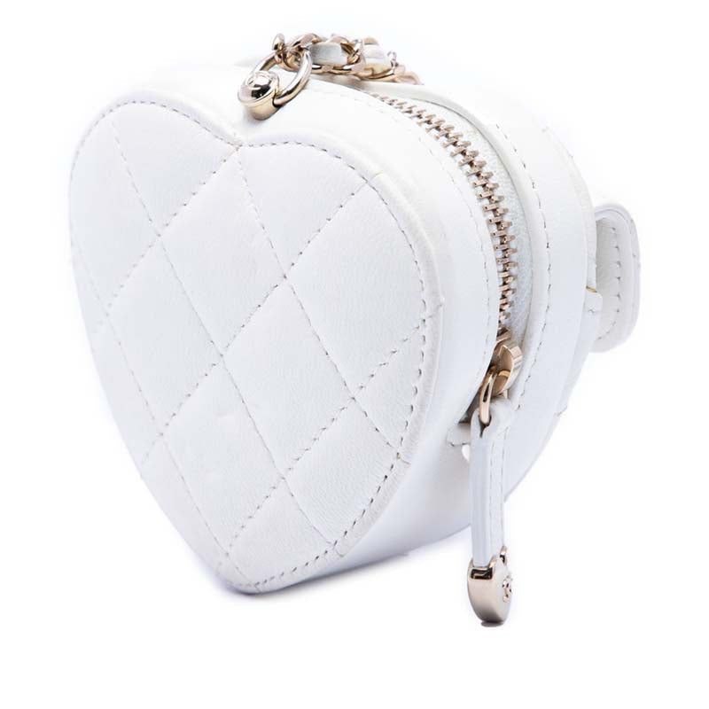 Mini CC In Love Heart Bag Charm