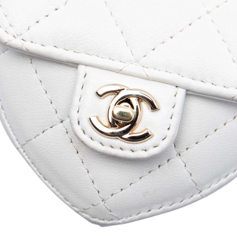 Mini CC In Love Heart Bag Charm