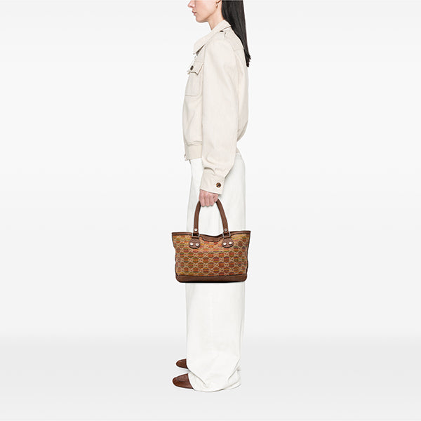 GG Straw Libeccio Sunset Tote